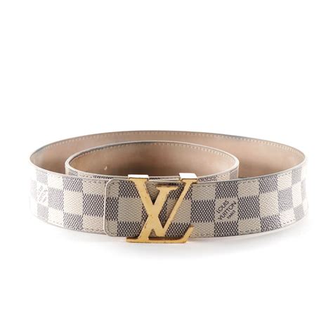 white damier louis vuitton belt replica|Louis Vuitton white checkered belt.